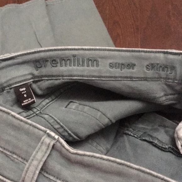 Gap super skinny winter turquoise jeans - Picture 7 of 8